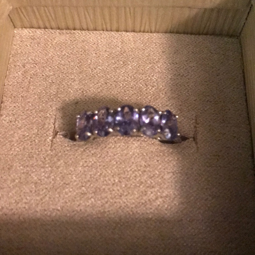 Purple Iolite ring